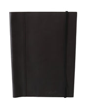 Black Leather Bifold Travel Holder Logo Wallet
