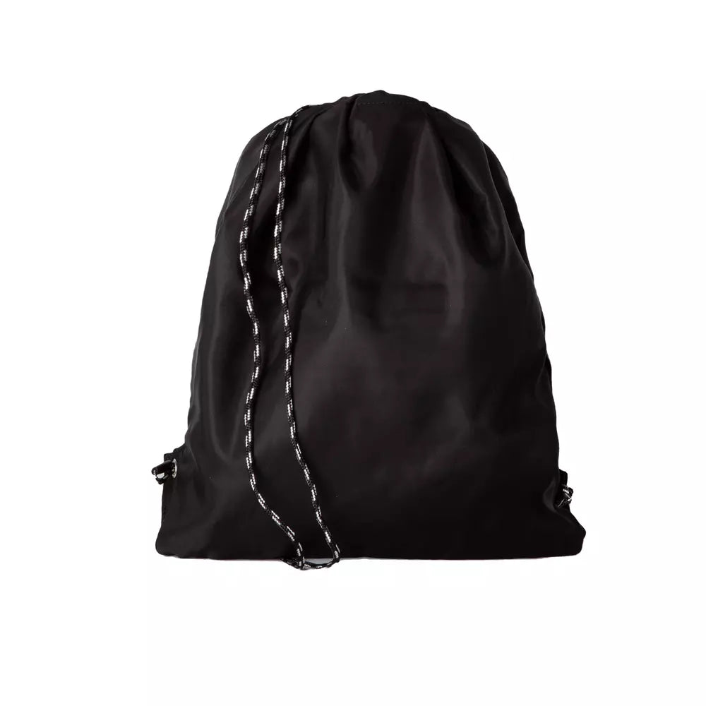 Neil Barrett Black Nylon Drawstring Backpack