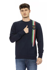 Blue Cotton Men's Sweater