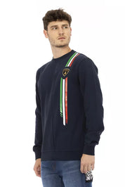 Blue Cotton Men's Sweater