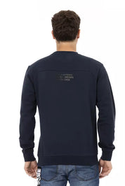 Blue Cotton Men's Sweater