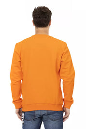 Orange Cotton Men's Sweater