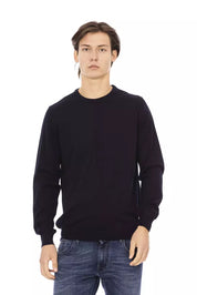 Blue Fabric Men Sweater