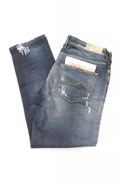 Blue Cotton Women Jeans