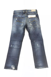 Blue Cotton Women Jeans