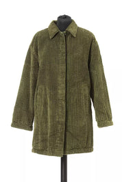 Green Cotton Women Jacket