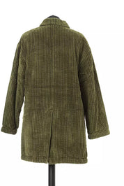 Green Cotton Women Jacket