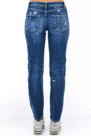Blue Cotton Women's Jeans