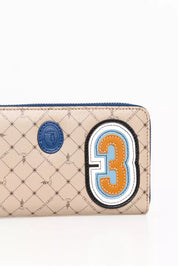 Beige Leather Men Wallet