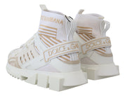 White Beige Sorrento Sneakers Shoes