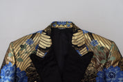 Gold Lurex Double Breasted Jacket Blazer