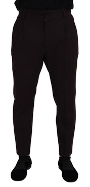 Brown Cotton Chino Men Pants