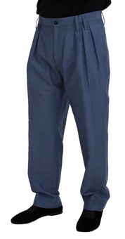 Blue Linen Chino Men Formal Pants