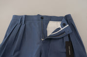 Blue Linen Chino Men Formal Pants