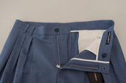 Blue Linen Chino Formal Pants
