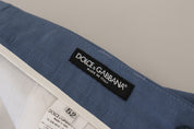 Blue Linen Chino Formal Pants
