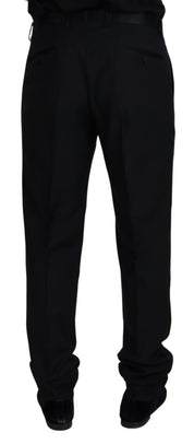 Black Wool Chino Formal Pants