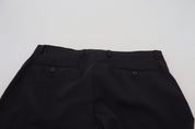 Black Wool Chino Formal Pants