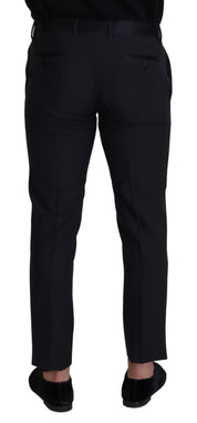 Black Wool Men Formal Pants