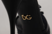 Black Stiletto High Heels Sandals Shoes