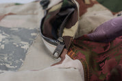 Multicolor Silk Patchwork Men Denim Jeans