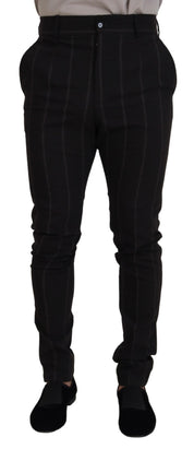Black Wool Chino Formal Men Pants