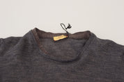 Gray Crewneck Pullover Sweater