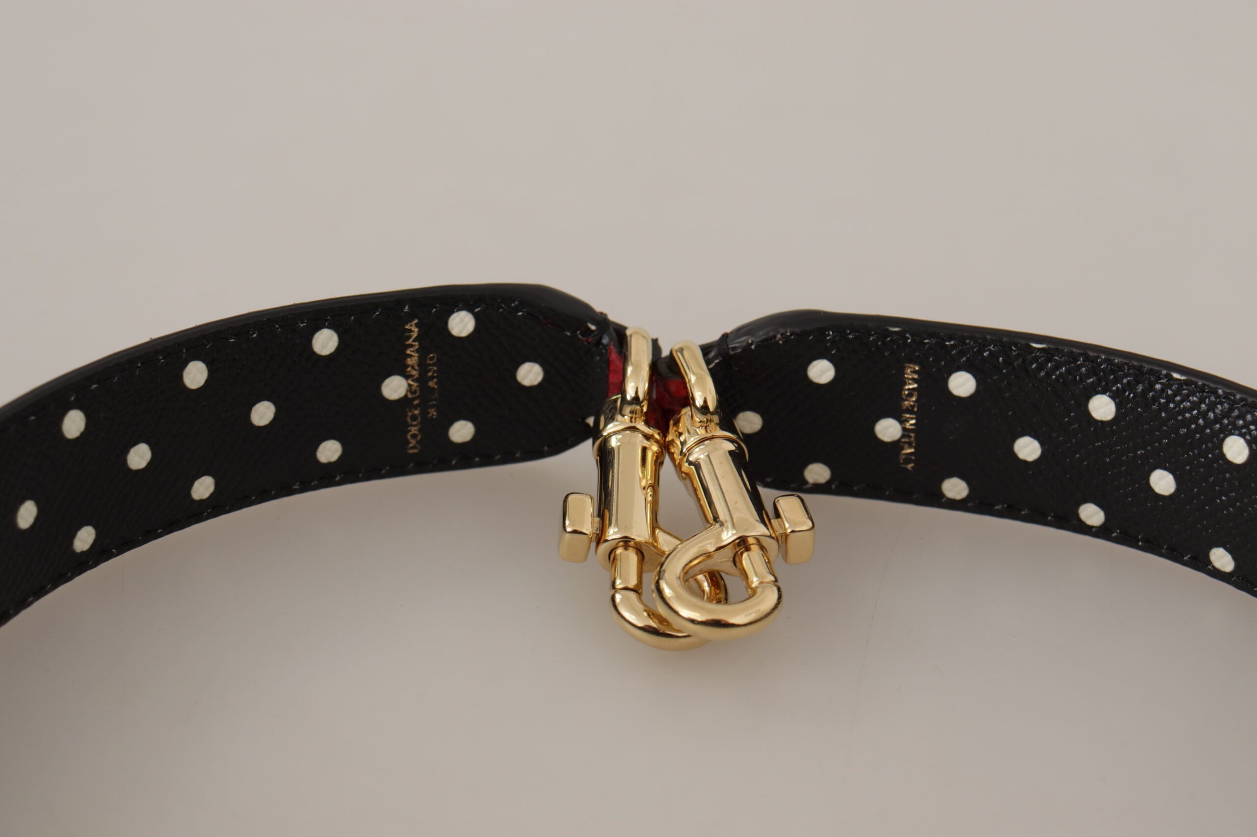 Dolce & Gabbana Red Python Leather Shoulder Strap