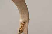 Dolce & Gabbana Gold Leather Shoulder Strap