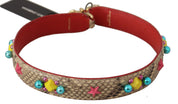 Dolce & Gabbana Beige Python Leather Shoulder Strap