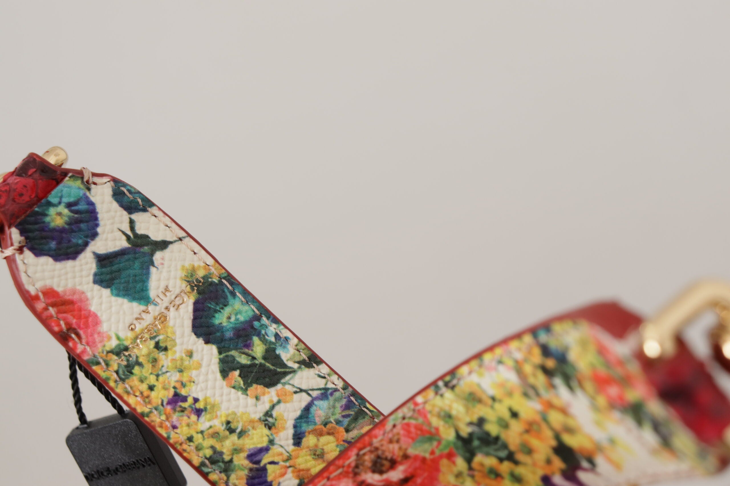 Dolce & Gabbana Red Python Leather Shoulder Strap