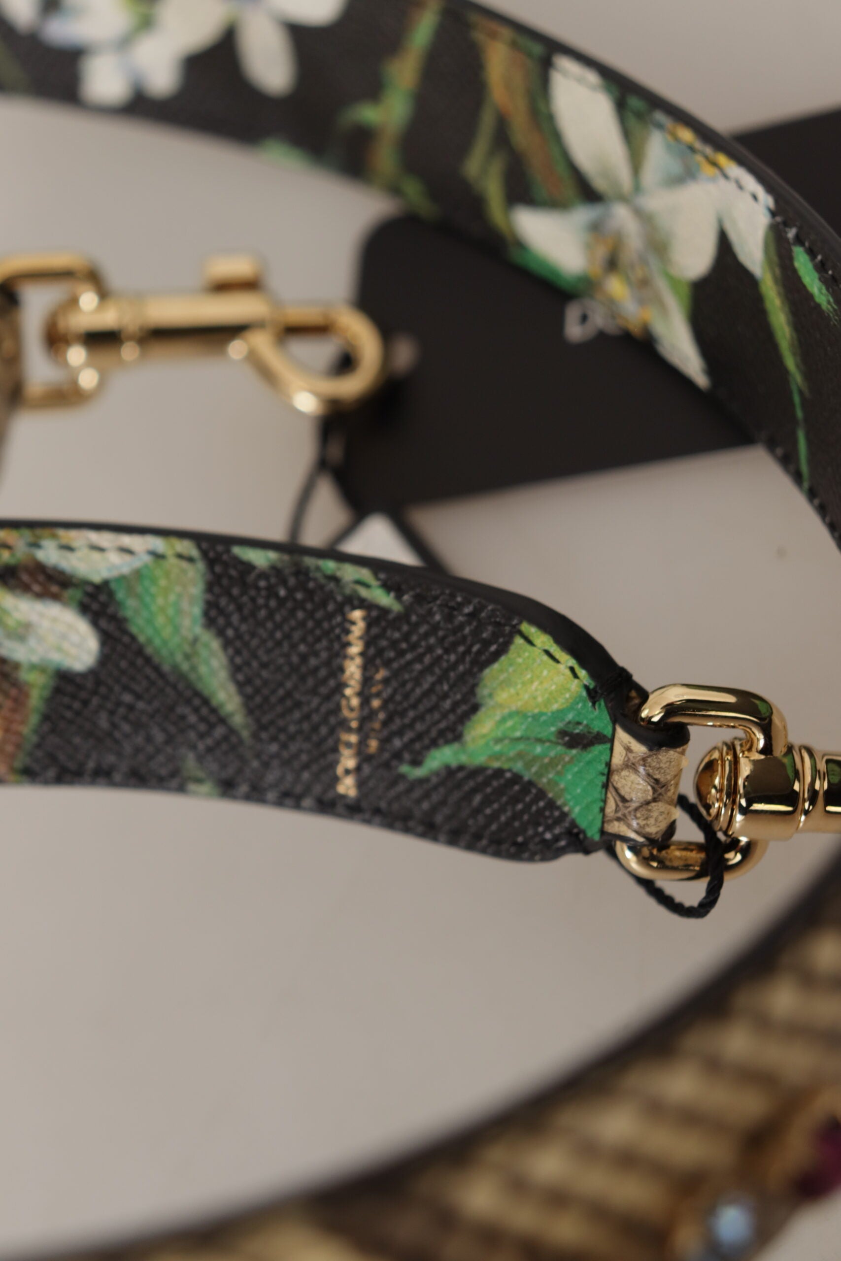 Dolce & Gabbana Beige Python Leather Shoulder Strap