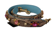 Dolce & Gabbana Brown Python Leather Shoulder Strap