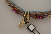 Dolce & Gabbana Brown Python Leather Shoulder Strap