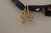 Dolce & Gabbana Blue Python Leather Shoulder Strap