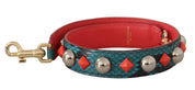 Dolce & Gabbana Green Leather Shoulder Strap