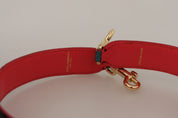 Dolce & Gabbana Green Leather Shoulder Strap