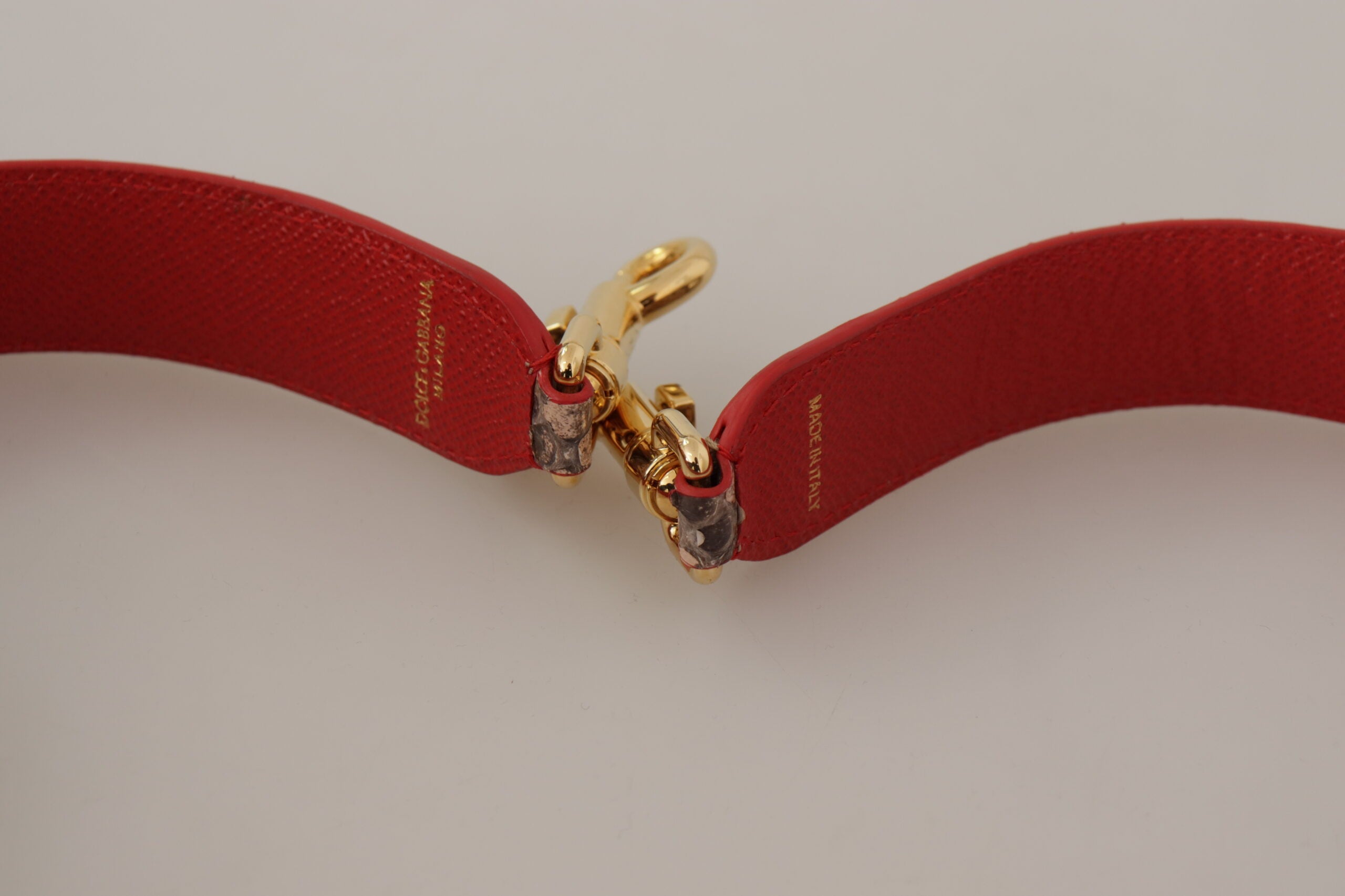 Dolce & Gabbana Brown Python Leather Shoulder Strap