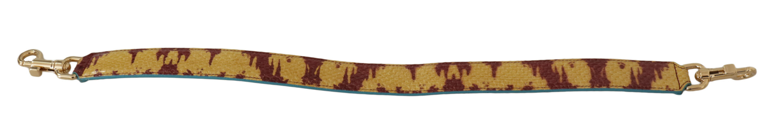 Dolce & Gabbana Yellow Red Ayers Leather Shoulder Strap