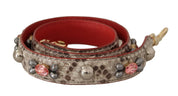 Dolce & Gabbana Beige Python Leather Shoulder Strap