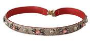 Dolce & Gabbana Beige Python Leather Shoulder Strap