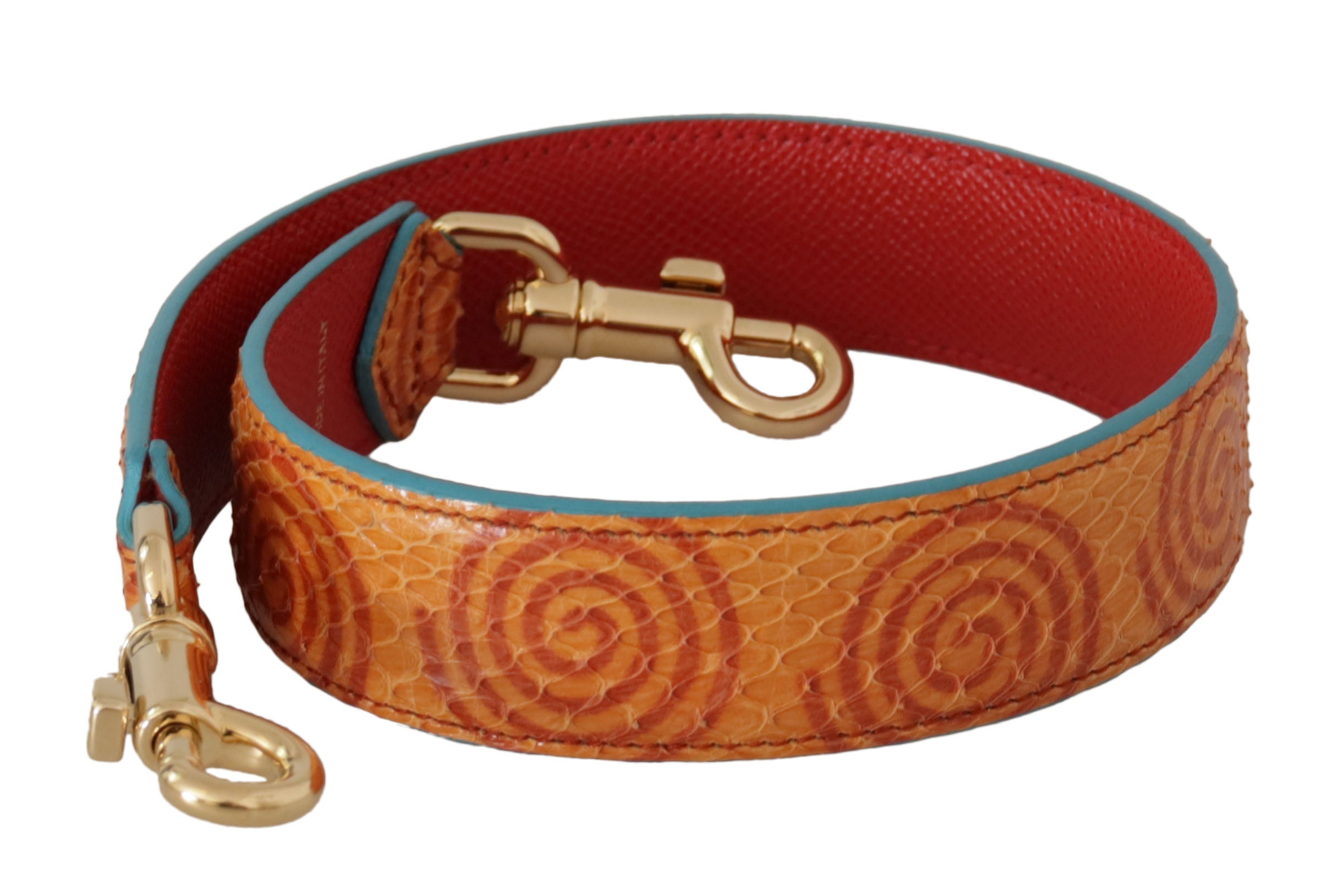 Dolce & Gabbana Orange Leather Shoulder Strap