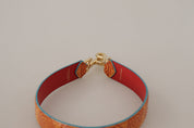 Dolce & Gabbana Orange Leather Shoulder Strap