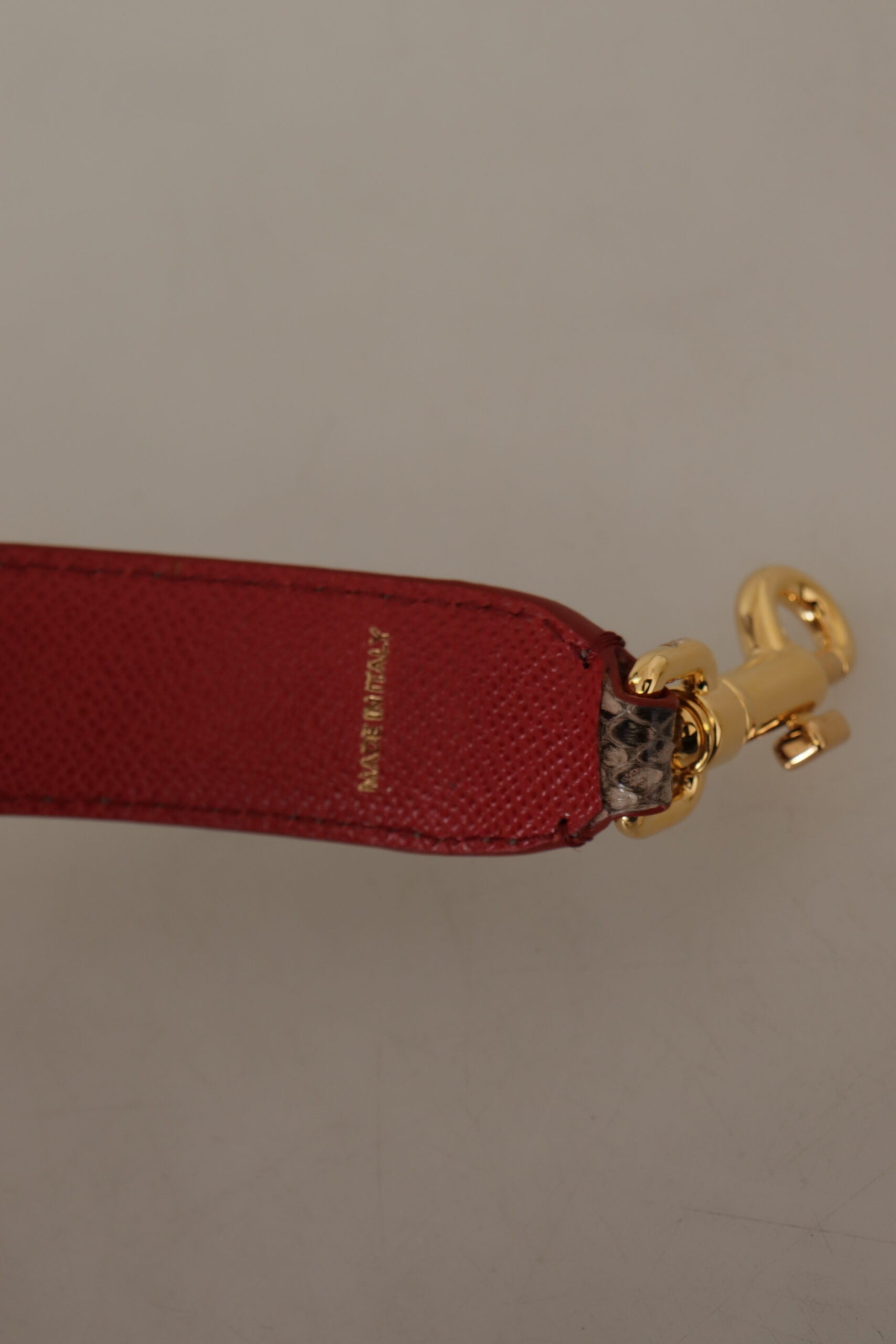 Dolce & Gabbana Brown Python Leather Shoulder Strap