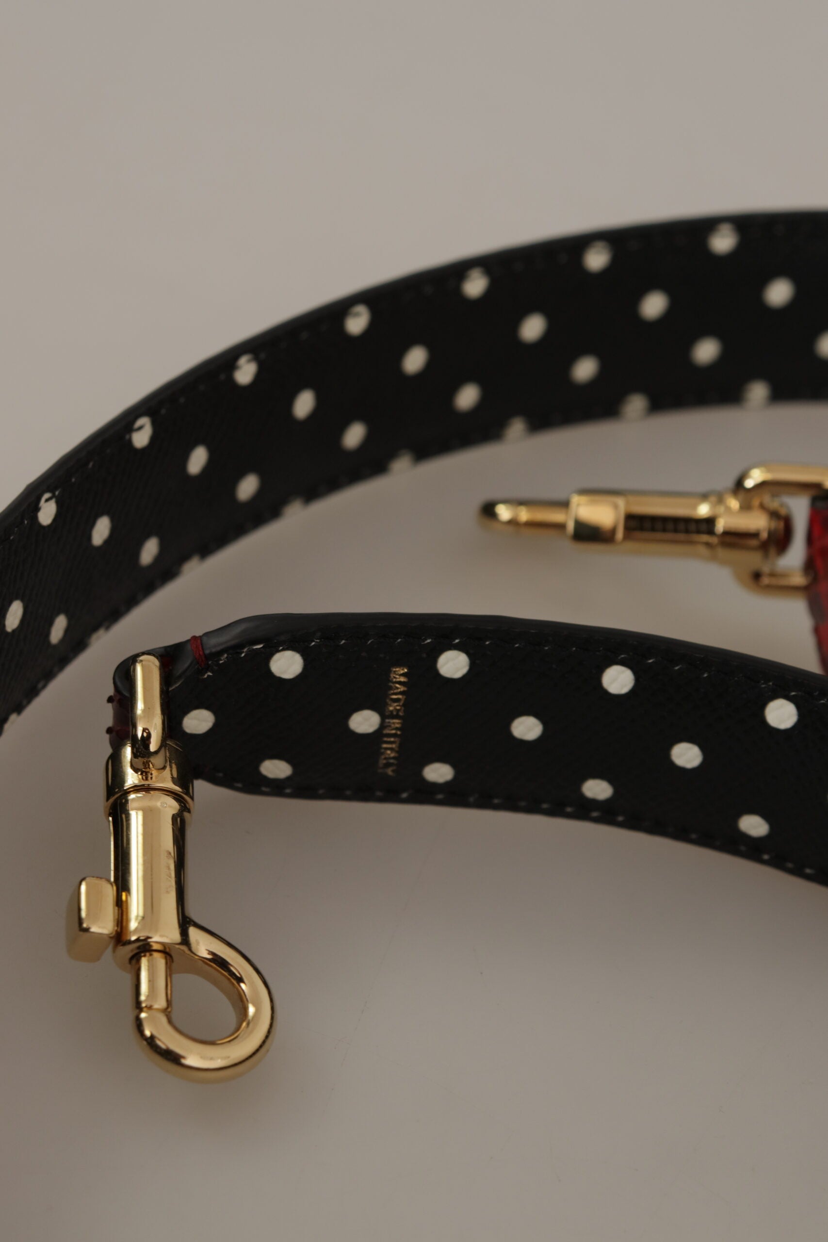 Dolce & Gabbana Red Python Leather Shoulder Strap