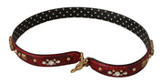 Dolce & Gabbana Red Python Leather Shoulder Strap