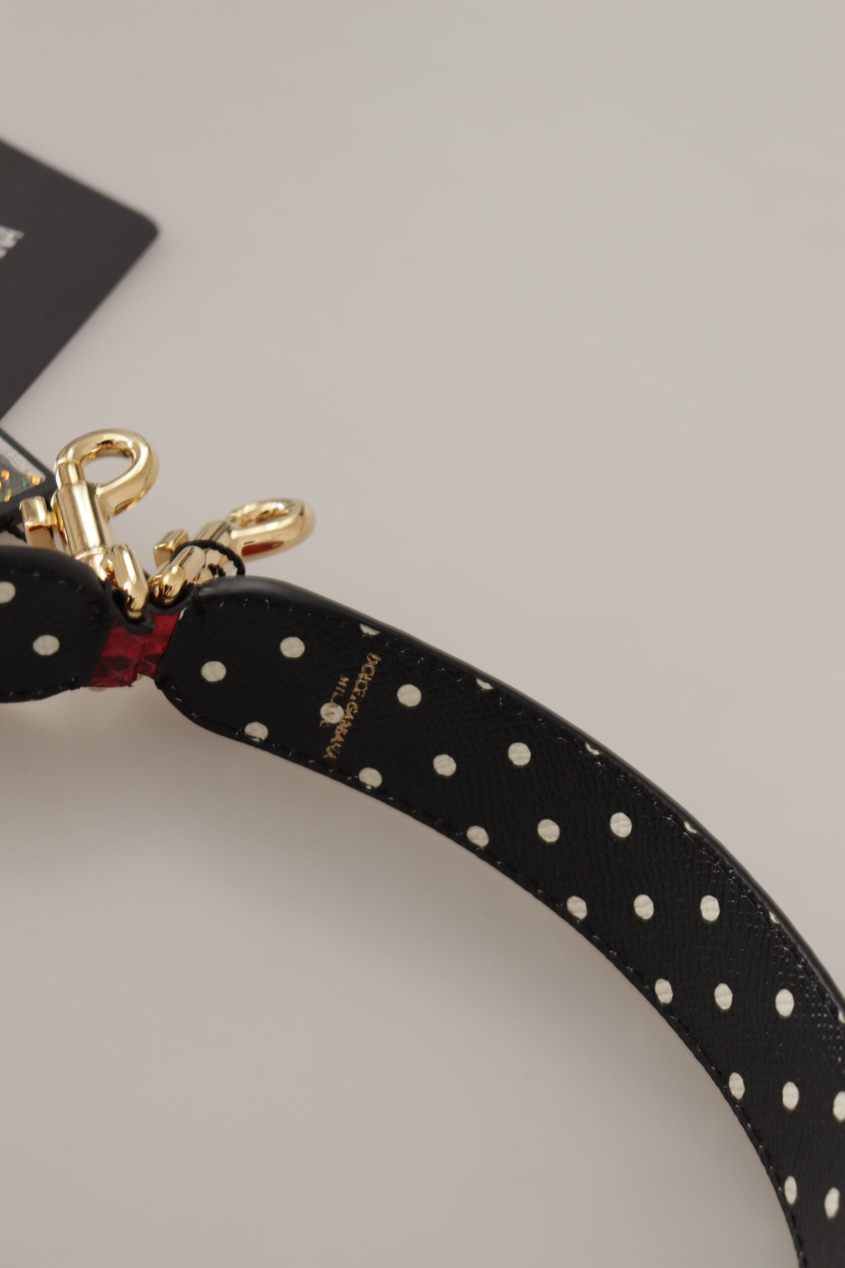 Dolce & Gabbana Red Python Leather Shoulder Strap