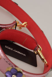 Dolce & Gabbana Metallic Pink Leather Shoulder Strap