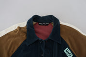 Multicolor Cotton Collared Pullover Sweater