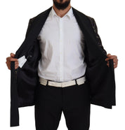 Gold Purple Baroque Jacket Blazer Robe